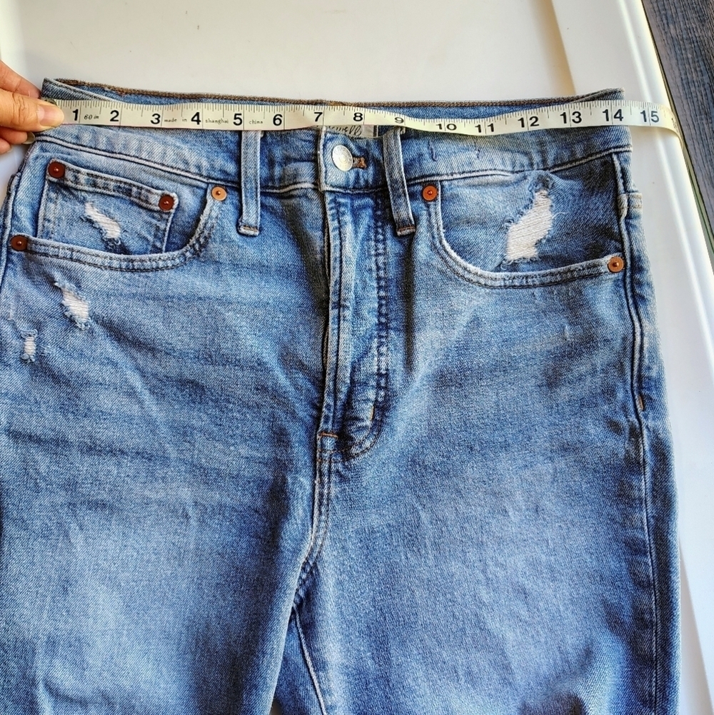Madewell the perfect vintage high-rise ripped jeans Women's denman wash sz 27. - Picture 13 of 17
